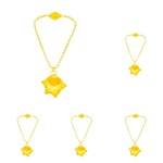 Disney's Wish Upon a Star Feature Light Up Necklace. Encourages Role Play And Is Perfect For Any Fans, Yellow (Pack of 5)