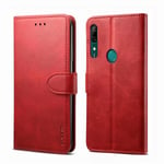 Punainen Yhteensopiva Huawei P Smart Z Business Style -Nahkakotelon Kanssa