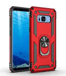 Samsung Galaxy S8 Plus      Military Armour Case    Red