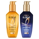 L'OREAL PARIS -Elseve Huile Extraordinaire -Pour Tous Types de Cheveux - Soin Sublimateur de Matière - 100 ml + L'Oréal Paris - Sérum Capillaire de Nuit pour Cheveux Secs - Nutrition & Sans Transfert