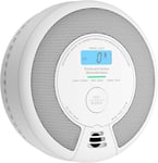 X-Sense Combination Smoke and Carbon Monoxide Alarm with LCD Display & 10-Year