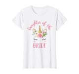 Unicorn Daughter of the Bride T-Shirt, Wedding Gift T-Shirt