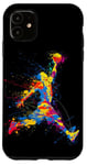 Coque pour iPhone 11 Splash d'action coloré pour les amateurs de basket-ball