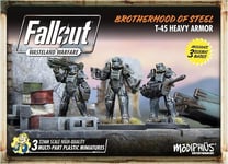 Fallout Wasteland Warfare: Brotherhood of Steel - Heavy Armor (T45) - 3 Miniatu