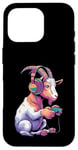 iPhone 16 Pro Goat Stuffed Animal Goat Costume Kids Headphones Video Game Case