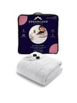 Dreamland Intelliheat+ Scandi Full Bed Size Dual Control Electric Heated Underblanket - White