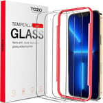 TOZO 3 Pack for iPhone 13 Pro Max 6.7" Screen Protector Premium Tempered Glass