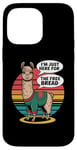 Coque pour iPhone 14 Pro Max Motif lama amusant « Here for the Free Bread »