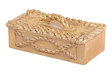 Adda Home Boîte décorative, résine 20 x 10 x 7,5 cm