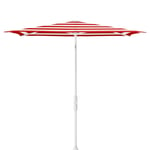 Glatz, Twist parasoll 210x150 cm matt white Kat.5 800 Red Stripe