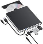 External CD DVD Drive,Usb 3.0 & Type-C DVD/CD RW ROM Burner Rewriter,Cd Drive Re