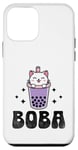 Coque pour iPhone 12 mini Boba Milk Tea Kawaii Chat Milktea Bubble Tea Boba Pearl Lover