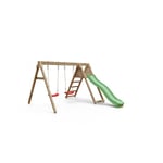 Chalet&jardin - Portique en bois Azalée 1 toboggan + 2 balançoires