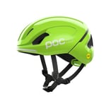 POC POCito Omne MIPS Casque de vélo pour enfants est conçu pour aider les jeunes cyclistes à développer leurs compétences, Jaune Fluo/Vert, XS (48-52 cm)