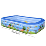 Piscine gonflable pour enfants,baignoire pour bébé,grande piscine extérieure pour la maison,multi-taille,2/3 couches - Type 2.1m