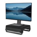 Fellowes Monitor Stand for Desk - Breyta™ 100% Recyclable Monitor Stand for the Home and Office - Ergonomic Portable Monitor Stand with 3 Height Settings – Black