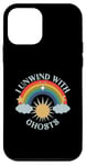 iPhone 12 mini I Unwind With Ghosts Rainbow Sun Stars Case