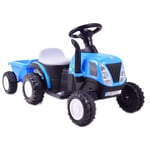 Lasten akkutraktori Super Toys New Holland A009, sininen