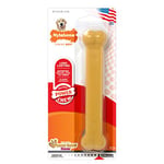 Nylabone Dura Chew Extreme Tough Dog Chew Toy Bone, Allergen Free Peanut Butter Flavour, L, for Dogs Up to 23 kg