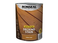 RONSEAL Q/D DECKING STAIN GOLDEN CEDAR 5L, PAINT