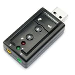 Carte son USB externe 7.1 Channel 3D Virtual Audio