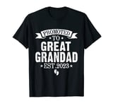 Retro Promoted To Great Grandad Est 2023 Men Family T-Shirt