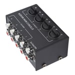 CX400 Mini Passive Stereo Mixer Mini Stereo 4 Channel Mixer For CD Player Phone