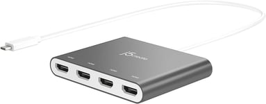 Câble, Connecteur, pour Windows, HDMI, USB C, 5V, 4 Ports, Argent