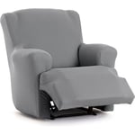 ECOMMERC3 Housse de Fauteuil Pieds Ensemble de Relaxation bi-élastique en Une Seule pièce - Housse de canapé Pieds Ensemble Relax Couleur Grise Ajustement Mousse de Fixation