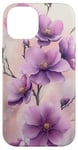 Coque pour iPhone 14 Fleur De Cerisier Japonais Fleur Pourpre