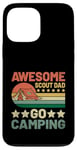 Coque pour iPhone 13 Pro Max Awesome Scout Dad Go Camping Scout Scout Camper