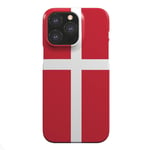 EIDERWOOD iPhone 13 Pro Hard Plast Deksel - Danmarks Flagg