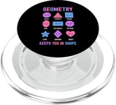 Geometry Keeps You In Shape Funny School Jokes For Kids PopSockets PopGrip for MagSafe