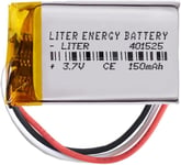 Batterie à 3 Fils 401525 LiPo 3.7V 150mAh 0.555Wh 1S 5C Liter Energy Battery Rechargeable avec PCM thermistance NTC Montre électronique Ne Convient Pas à la Radiocommande 27x15x4mm.[G1806]