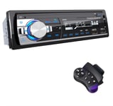 Rds Autoradio Bluetooth 5.0, Poste Radio Voiture Bluetooth Mains Libres Avec Télécommande, Supporte 2 Usb/Aux In/Sd/Tf/Wma/Wav/Mp3 Player, Autoradio 1 Din Radio Stéréo 4X65W Soutien Ios Android