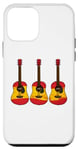 Coque pour iPhone 12 mini Guitare acoustique drapeau espagnol guitariste Espagne