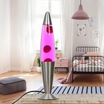 Lampe à lave extravagante Rose 42cm lampe d'ambiance lampe de table chambre j...