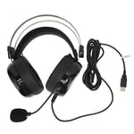 Examheadset USB, Huvudmonterad Brusreducerande Datorheadset med Ljudkort