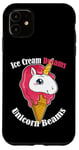 iPhone 11 Ice Cream Dreams Unicorn Beams Sweets Magical Treat Case