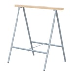 Tréteau pliant en bois et métal OUTIFRANCE - 80 x 83 cm - Gris - Charge maximale 200 kg