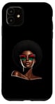 Coque pour iPhone 11 Femme Noire Afrocentrique