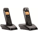 Motorola Startac S1202 sladdlös telefon med DECT\GAP nummerpresentation svart + extra handenhet