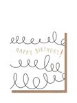 Caroline Gardner Squiggle Happy Birthday Card