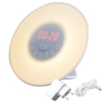 Philips Wake-up Light - Vakna upp mer utvilad, mindre stressad - Simulerad soluppgång - 2 naturliga väckningsljud - Med 10 ljusintensiteter - FM-radio ...