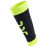 UYN Calf Fly Leg Warmer Men's, Noir/Jaune Fluo, L