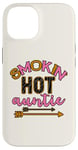 Coque pour iPhone 14 Smoking Hot Aunt Jaune Rose Femme Sexy Aunt