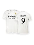 Real Madrid Home Shirt, Kit Season 24/25, Mbappé, S, Replica Jersey with Official License