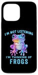 iPhone 13 Pro Max I'm Not Listening Ocean Animals Funny Frog Lover Case