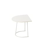 Muuto - Airy Coffee Table - Half Size, Utförande - Benvit - Benvit - Beige - Soffbord - Metall/Trä