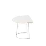 Muuto - Airy Coffee Table - Half Size, Utförande - Benvit - Soffbord - Cecilie Manz - Beige - Metall/Trä